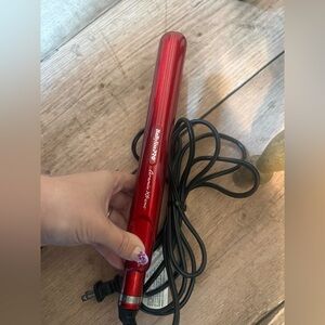 BaBylissPRO Red Ceramic Hair Straightener - Salon Flat Iron